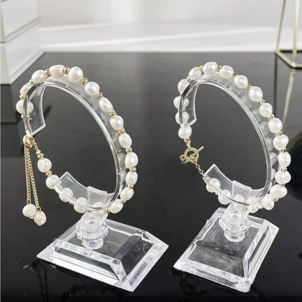 2 pack Clear Bracelet Display Stand, Watch Display Stand, Jewelry Storage Stand